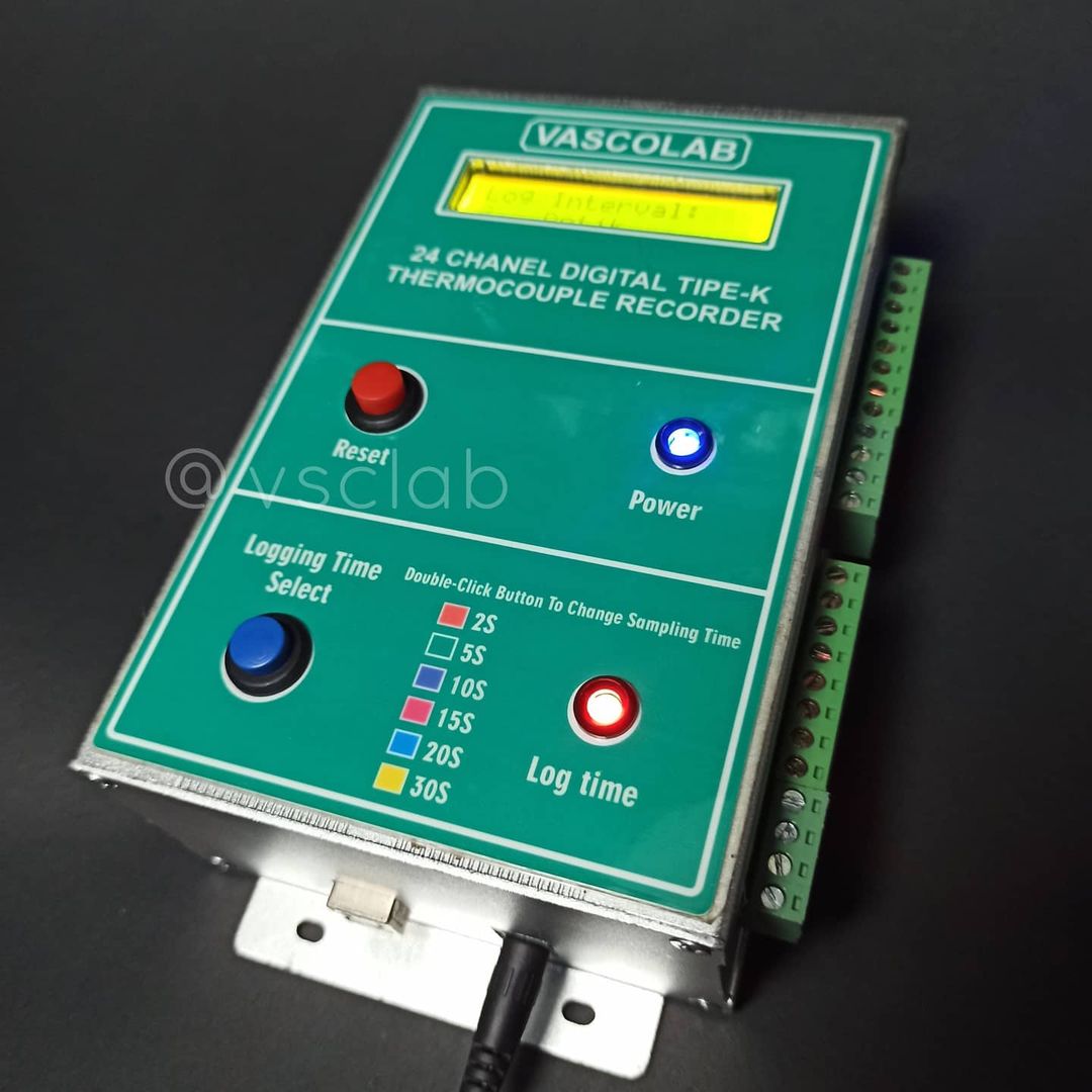 VSCLAB TD-24C – 24 Channel Thermocouple Tipe K Data logger